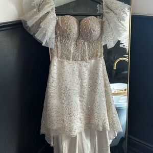 Custom midi wedding / engagement dress